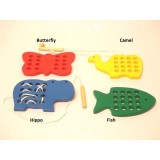 Wooden Threading Animals Wooden Threading Animals